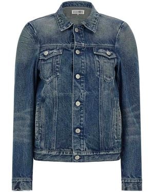 MM6 by Maison Margiela Numeric Signature Mm6' Jacket - Blue