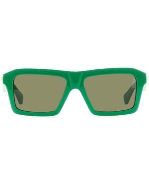 Bottega Veneta Classic Square Sunglasses - Green
