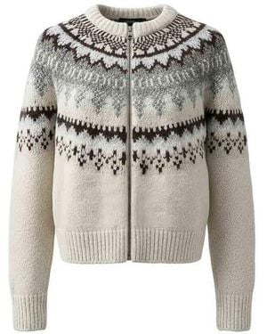 Closed Cardigan Cropped Zip - Grey