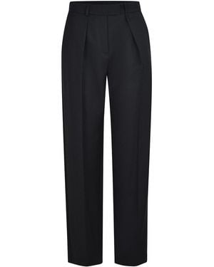 Alysi Trousers Made Of A Wool Blend - Blue