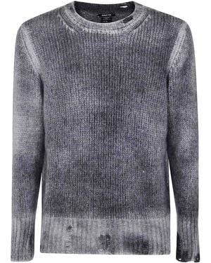 Avant Toi Round Neck Pullover - Gray