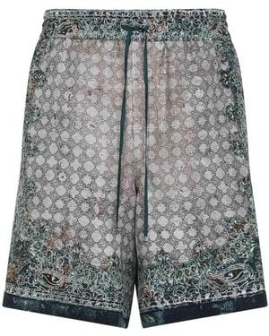 Amiri Bandana Bermuda - Grey