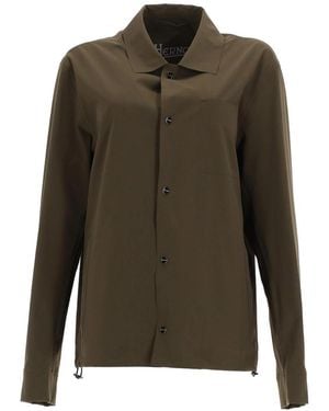 Herno Stretch Fabric Shacket - Green