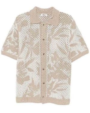 Altea Floreal Print Short Sleeve Shirt - White