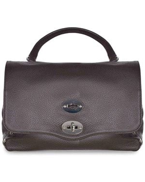 Zanellato Bag Made Of Hammered Leather - Brown