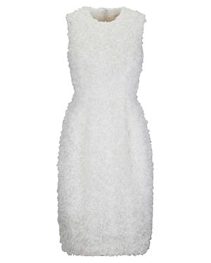 Comme des Garçons Midi Satin Dress - White
