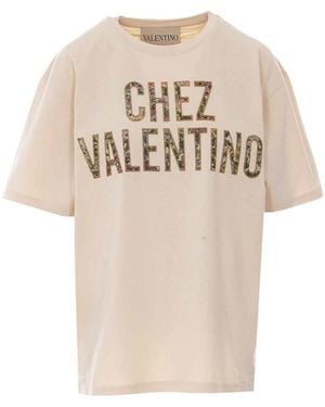 Valentino Garavani Betulla Chez T-Shirt - Natural