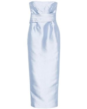 Solace London Ingrid Long Dress - Blue