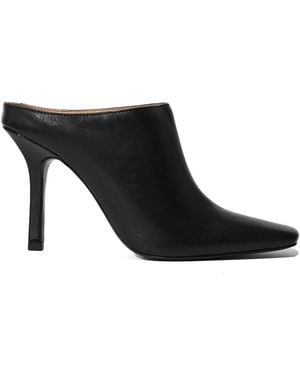 Patrizia Pepe Leather Mules - Black