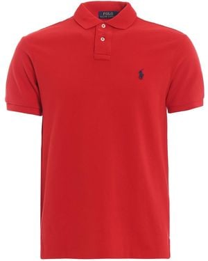 Polo Ralph Lauren Classic Pique Cotton Polo Shirt - Red