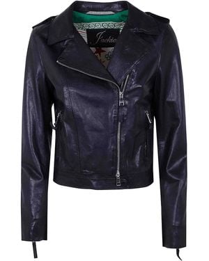 The Jackie Leathers Ciclone Jacket - Blue