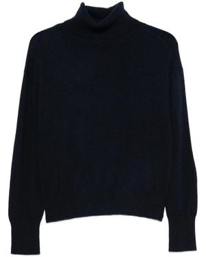 Semicouture Dalia Cashmere Turtleneck Sweater - Blue