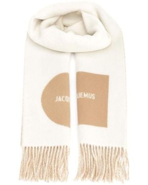 Jacquemus Rond Carr Scarf - White