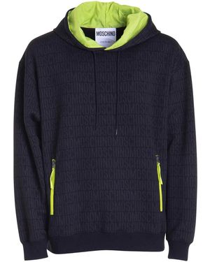 Moschino Hooded Oversize Jumper - Blue