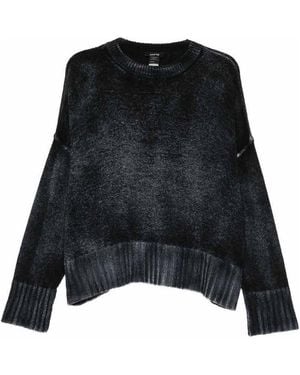 Avant Toi Wool Blend Oversized Jumper - Black