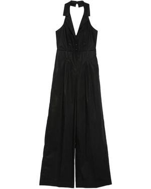 Twinset Short Sleeve Jumpsuit With Belt - Black