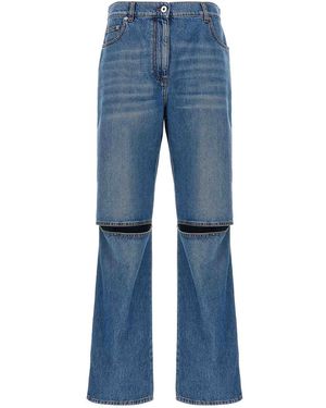 JW Anderson Cut-Out Bootcut Jeans - Blue