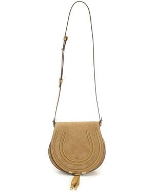 Chloé Saddle Marcie Bag - White