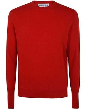 Ballantyne Round Neck Pullover - Red