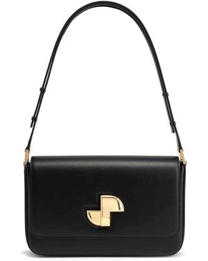 Patou Le Lock Shoulder Bag - Black