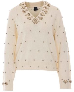 Pinko Pigolio Sweater - Natural