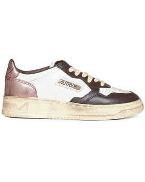 Autry Sup Vint Low Wom Leat/Leat Wht/Hotfud/Peo - Multicolor
