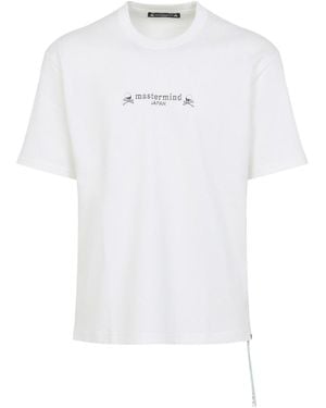 Mastermind Japan Embroidery Ish Short Sleeves Tee - White
