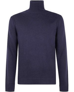 Dondup Dolcevita Turtle Neck Jumper - Blue