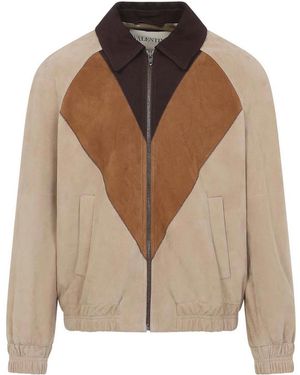 Valentino Garavani Leather Jacket - Brown