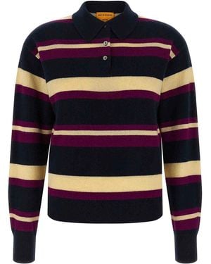 Guest In Residence Collegiate Stripe Polo Shirt - Blue