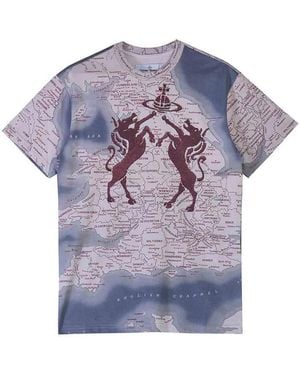 Vivienne Westwood Horses Classic Tshirt - Purple