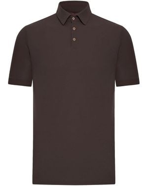 Zanone Slim Fit Polo - Brown