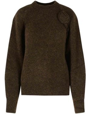 ROTATE BIRGER CHRISTENSEN Alpaca Blend Jumper - Brown