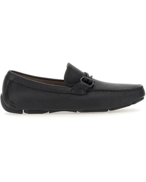 Ferragamo Gancini Loafers - Black