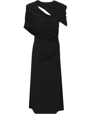 Stella McCartney Midi Wrap Dress - Black