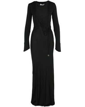 The Attico Viscose Dress - Black