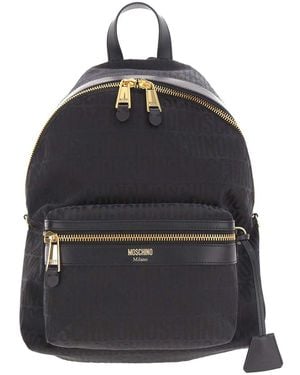 Moschino Logo Backpack - Blue