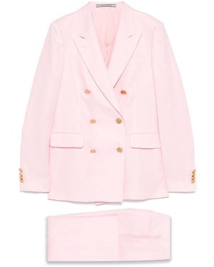 Tagliatore Double-Breasted Suit - Pink