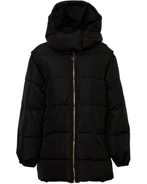Patou Hooded Puffer Jacket - Black