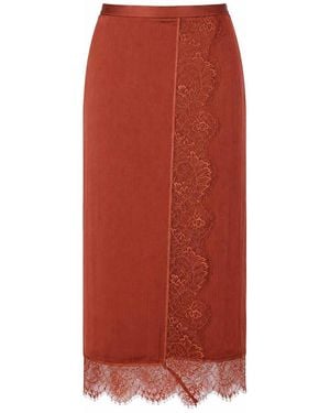 Twinset Longuette Skirt - Red