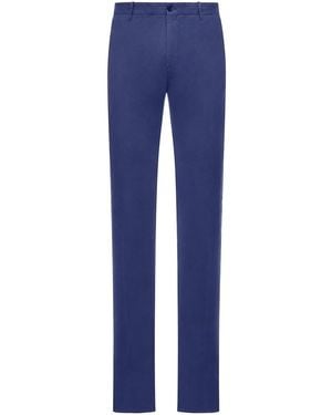 Incotex Tailored Cotton Pants - Blue