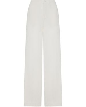 Transit Palazzo Trousers - White