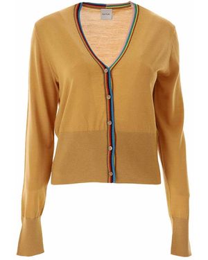 Paul Smith Stripe Edge Cardigan - Metallizzato