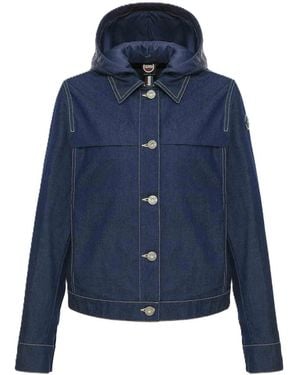 Colmar Denim Jacket With Detachable Hood - Blue