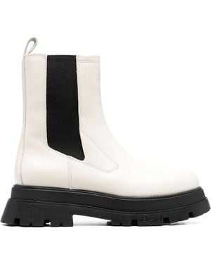 Ash Elasticated Ankle Boots - White