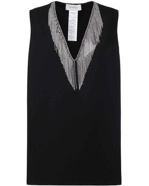 Sportmax Cady Top With Rhinestones - Black