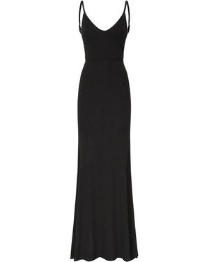 Alberto Audenino Long Dress With Open Back - Black