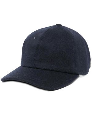 Borsalino Hiker Cashmere Baseball Cap - Blue