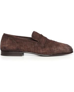 Giuliano Galiano Queen Suede Loafers - Brown