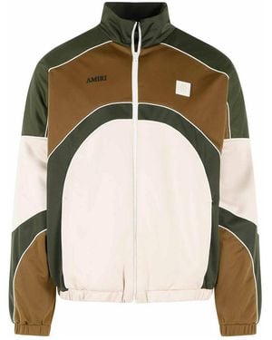 Amiri Track Polyester And Cotton Jacket - Green